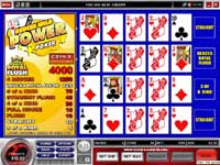 Deuces Wild Video Poker - 4 Hands Version
