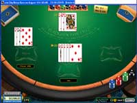 Multi Player Blackjack - bemærk jeg fik 21 på et $ 50 bet