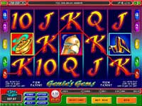 Genies Gems - A Nine Payline Slotmachine - On this spin I win $250