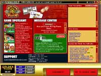 Golden Tiger Casino Lobby - Here You Can Find Information About Promotions and The Latest and Hottest Games