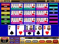 10 Hand Aces and Faces Video Poker Game