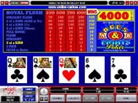 Aces and 8s video poker machine