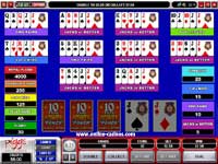 Jacks or Better Video Poker - 10 Hands