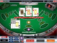 3 card poker: A winning hand can pay nicely if the pair+ is played