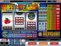 Wheel of Wealth Slot: Just one of a number of 'bonus' slots available at Ruby Fortune