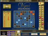 Splendido Casino Keno Game