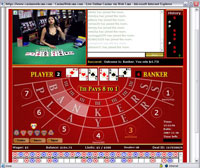 Baccarat Win on Banker