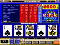 Aces And Eights Video Poker