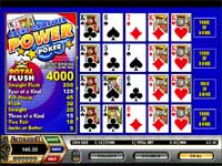 Jacks or Better Power Poker at Arthurian Online Casino - Play 4 Hands in One Video Poker Game