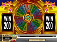 The SPIN Symbol on the 3rd Reel Will Win You a Spin at the Wheel of Fortune Wher You WIll Win from $20 to $1000 - Look How Close I was to Winning $1000 - But I had to Settle with winning $200