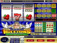 The Major Millions Progressive Slot Has Payed out More The $1.700.000.00 to A Single Very Lucky Online Gambler