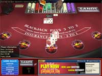 Blackjack bordene ved Cs Casino har bet grænser fra $3 til $1000at