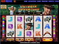 A 12 liner slots, Outback Adventure