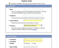 Bingo Ballroom Registration