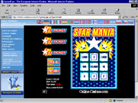 Starmania: Casino Euro's Scratch Card game.
