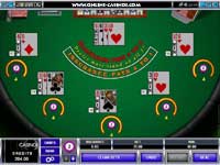 Multi Hand Blackjack Table