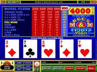 Aces and Eights Video Poker Slot