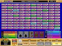 100 hand video poker variant - Double Joker