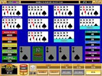 10 Hand Aces & Faces Video Poker Game