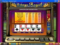 2-Way Royal Video Poker Machine