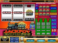 Jackpotexpress: Jackpot Express is a three-wheel, 5-payline slot