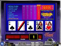 Louisiana Double Video Poker Game