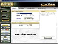 Vegas Magic Casino Cashier - All Deposit Methodes Are Accepted