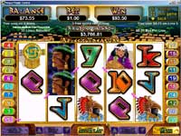 Aztec's Treasure Slots - Almost a $100 Win on a $1 Spin