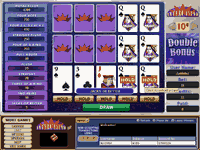 Double Bonus Triple Play Video Poker @ Intercasino
