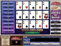 Jacks or Better Triple Play Video Poker @ Intercasino