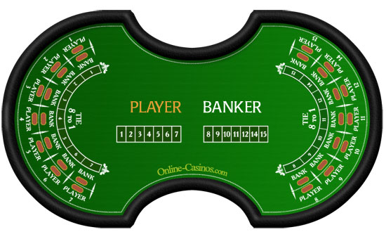 A Baccarat Table with Seats for 14 Players