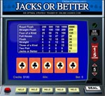 Jacks or Better Video Poker øvespil