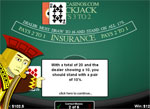 Blackjack træneren, interaktivt øvespil